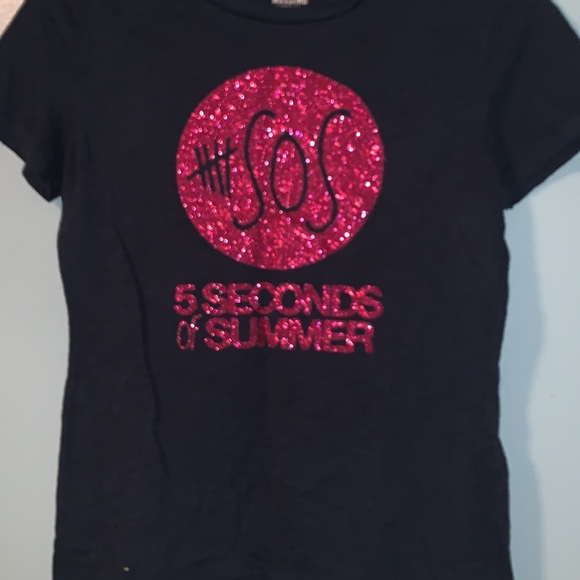 custom made 5 seconds of summer band tee - Picture 1 of 1